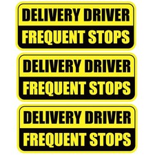 3 PCS Delivery Driver Car Magnet, Frequent Stops Car Magnet Delivery Magnetic...