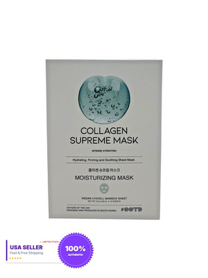 #OOTD Collagen Supreme Mask 10-Pack - Korean Face Sheet Mask Set - Firming Skin