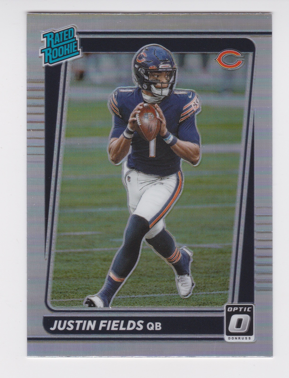 2021 Panini Donruss Optic Holo Preview RC Rated Rookie #P-253 Justin Fields Bear