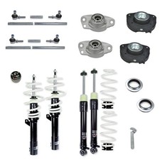 Gewindefahrwerk Härte verstellbar Domlager Koppelstangen für Audi A3 VW Golf 5 6