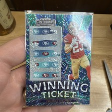 Christian McCaffrey  LOTTERY TICKET REFRACTOR  2023 Panini Contenders