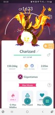 🔥Non Shiny Gigantamax Charizard (Gigadynamax Glurak) Pokemon GO🔥 Scambio/PTC