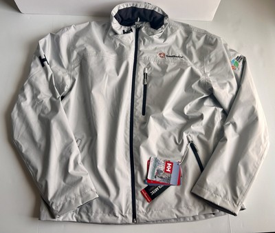 NWT Helly Hansen Crew Midlayer Jacket Polartec Gray 2XL Men CNN Southwire Racing