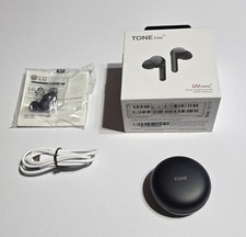 Unused Original Black LG Tone Free HBS-FN6 UV Nano Wireless Earbuds in Retail Pk