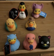 7 Rubber Ducks So Cute Bath Toys or For Collecting, Halloween, Disney