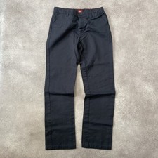 Dickies Carpenter Trousers Women's 16 Vintage Regular Fit Workwear Pants, Black