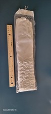 Stretch White Bridal / First Communion Formal Gloves 15  Long Satin Ruched Oper