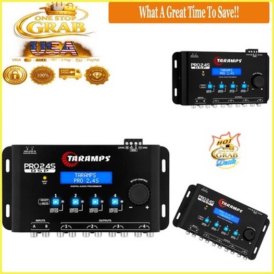 Pro 2.4S DSP Crossover Equalizer 15-Band, 12 Presets, 2-4 Channel Black