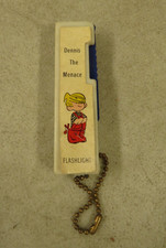 Vintage Dennis The Menace Flash Light Novelty Dime Store Toy Made In USA G1