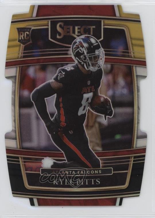 2021 Select Concourse Black & Gold Prizm Die-Cut Kyle Pitts #46 Rookie RC 1i5t