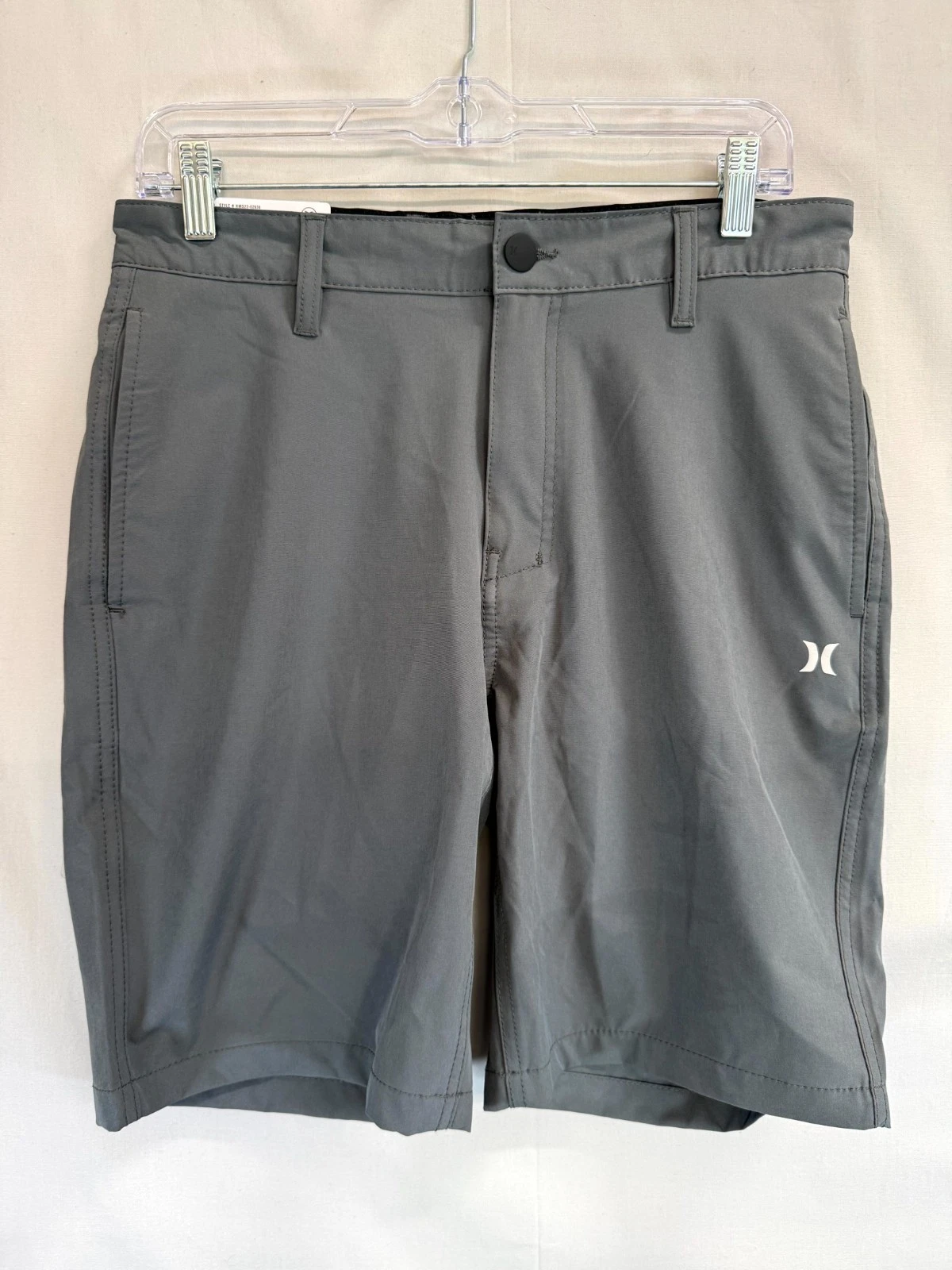 Hurley All Day Hybrid Shorts Mens 30 Gray Stretch Lined Quick Dry Performance