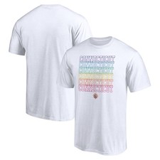 Unisex White Connecticut Sun Wordmark Pride T-Shirt