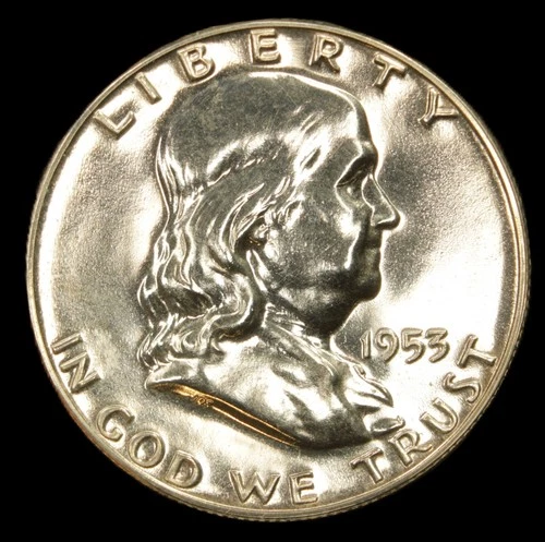 1953 Proof Franklin Half Dollar - Choice GEM BU- SMH 1853