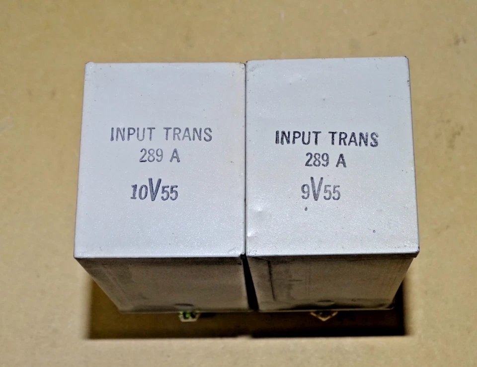 Par, Transformadores de Entrada Western Electric Tipo 289A, Bueno Foto 2 de 4