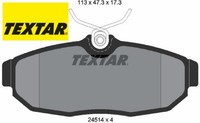 Textar 2451401 Bremsbelagsatz FüR Scheibenbremse Bremsbelagsatz