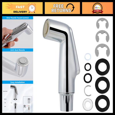 #ad Universal Kitchen Sink Sprayer Head Replacement Chrome Finish Faucet Spray At $24.69