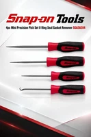 Snap On Tools 4pc Mini Precision Pick Set O Ring Seal Gasket Remover SGASA204 NW