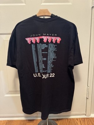 John Mayer Sob Rock 2022 US Tour T-Shirt Unisex XL Black Graphic