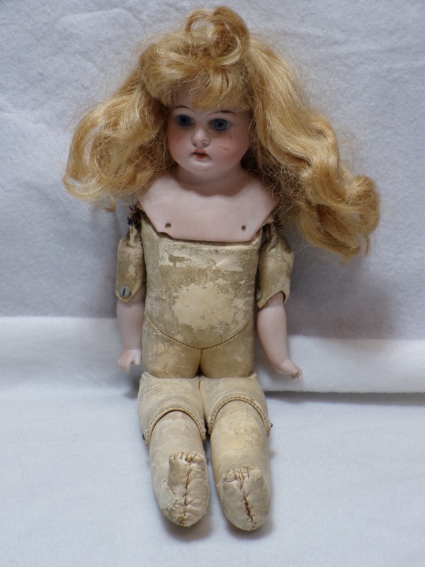Vintage Armand Marseille 16" German Bisque/Leather Doll 3200 AM Needs TLC