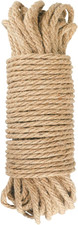 Jute Rope,Hemp Rope Heavy Duty Jute Rope 1/4 inch x 164 Feet 6 MM x 50 M Twi...