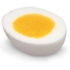 Realistic Play Food Half Hard Boiled Egg With Yolk Showing New