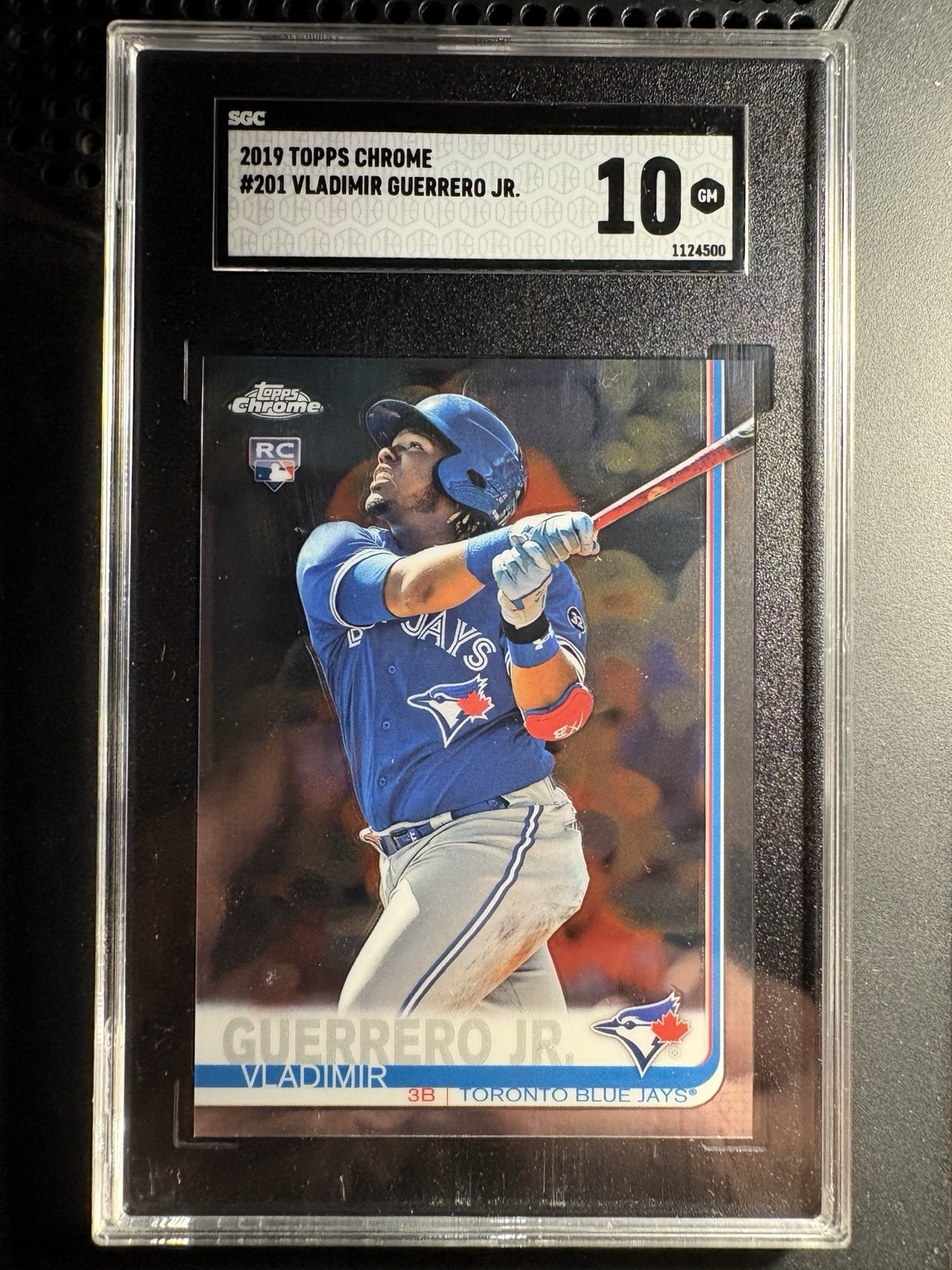 Vladimir Guerrero Jr. Rookie Card 2019 Topps Chrome #201 SGC 10