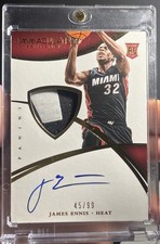 2014-15 Panini Immaculate James Ennis Rookie Patch Auto RPA #’d /99💎See 3rd Pic