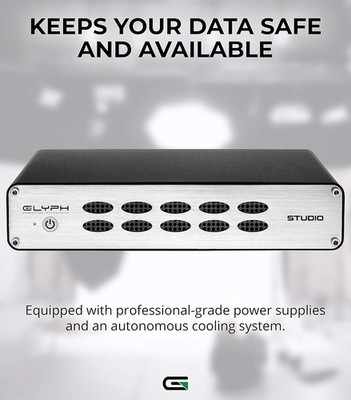 GLYPH STUDIO 2TB Professional External Hard Drive 7200RPM eSATA FW800 USB 3.0
