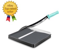 Paper Cutter, A4 Paper Trimmer with Safety Guard, 12" Cut Length Paper Cuttin...