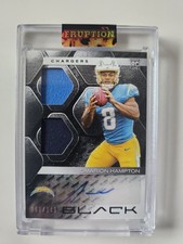 2025 Panini Black - Rookie Signature Materials Omarion Hampton #RSM-OHN /149
