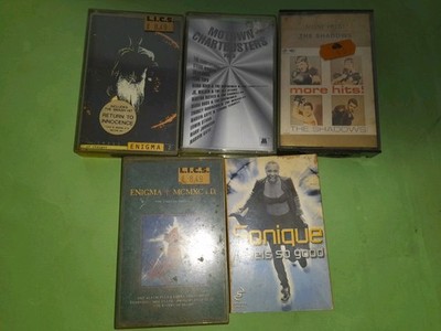 JOB LOT 5 X Audio Cassettes tapes Enigma Motown The Shadows Sonique fastUKdispat