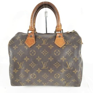 Louis Vuitton Speedy 25 Brown Monogram Canvas Hand Bag Satchel 2678217