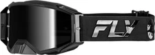 Fly Racing 37-5192 Zone Pro Goggle Black/Black w/Black Mirror/Smoke Lens