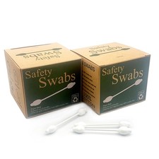216Pcs Safety Cotton Swabs,Baby cottonbuds Large tip with Paper Stick for New...