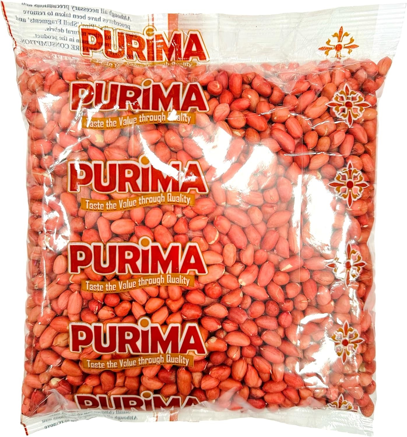 Red Skin Peanuts 1kg - Raw Whole Skinned Peanut Nuts - Natural Bulk Ready to Ea