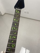 New Rosewood Tree of Life 22Frets Vine inlay Black Maple Electric guitar Neck