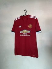 Adidas Manchester United Soccer Jersey Home Jersey 2017 2018 Chevrolet Shirt M