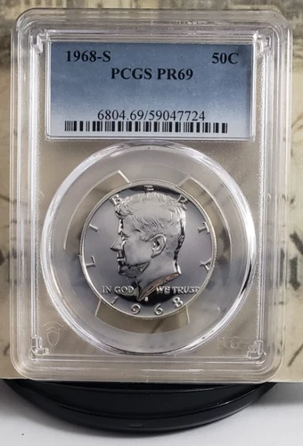 1968-S Kennedy Proof Half Dollar - PCGS PR69 - Nice! 7724