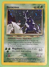 Pokemon TCG Heracross #6 [NM] Neo Genesis Holo Rare Vintage NO PLAY