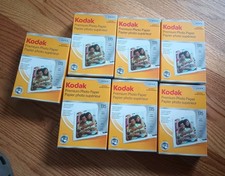 VTG Kodak Premium Photo Paper Gloss 4x6" 135 Sheets 2006 Sealed Lot Of 7