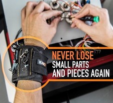 Magnetic Wristband, with Strong Magnets for Holding Screws Bolts Nuts Nails NEW