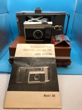 VINTAGE POLAROID ELECTRIC EYE LAND CAMERA MODEL J66 with CASE  BOX
