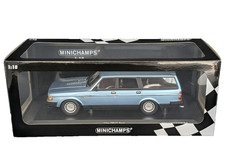 Minichamps 1/18 Volvo 240 GL Estate Blue Metallic