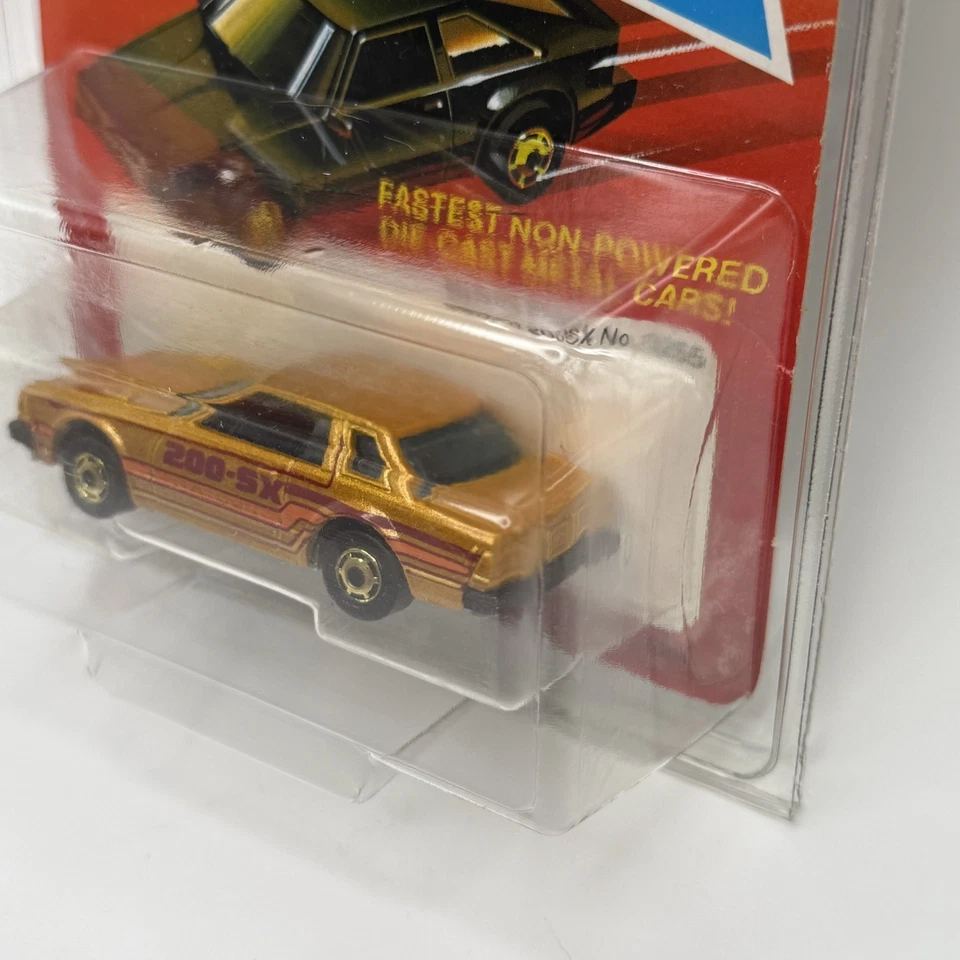 Vintage 1983 Hot Wheels The Hot Ones Datsun 200SX No. 3255 Metal Flake Paint MOC - Image 3 of 4