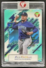 2025 Topps Pristine Luis Castillo Aqua Refractor #/199 Mariners