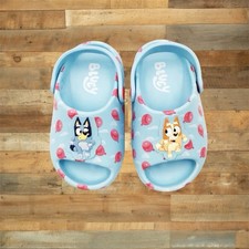 BLUEY BINGO Toddler Kids/Unisex Size 9-10 Comfort Slide Sandals