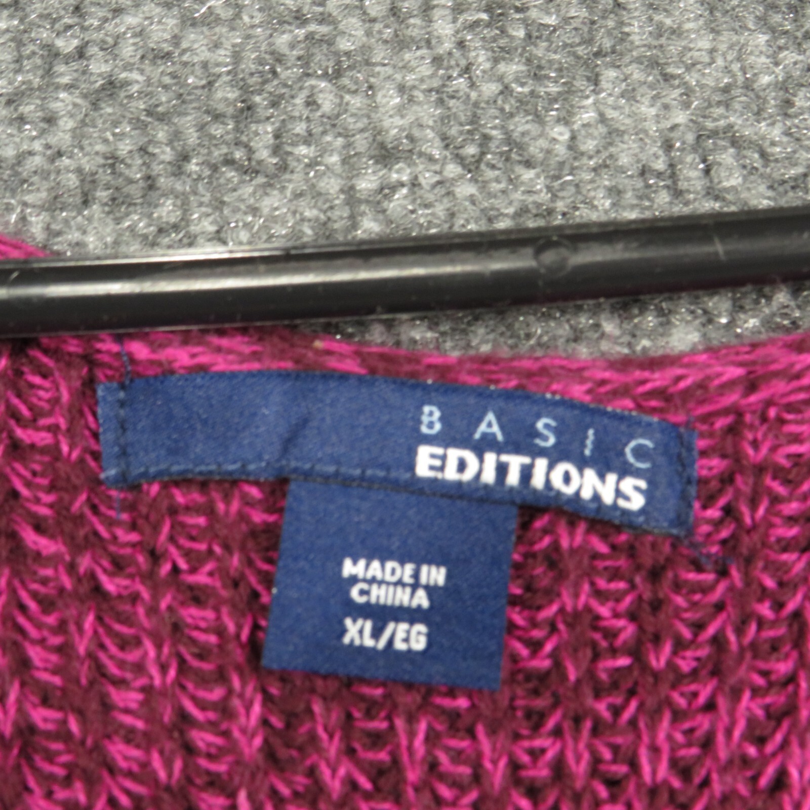 Basic Editions Sweater Womens Extra Large Purple … - image 5