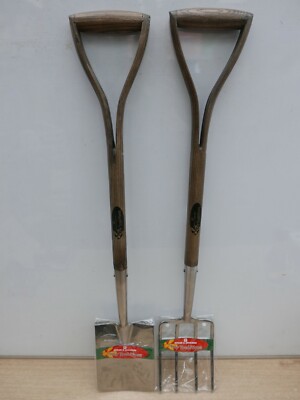 SPEAR & JACKSON CHILDS TINY TRADITIONS EDELSTAHL SPATEN 4350 & GABEL 4250