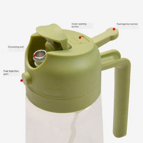 2-in-1 450ML Glass Oil Sprayer and Dispenser Spray Bottle Cooking Dispensers - Picture 8 of 19
