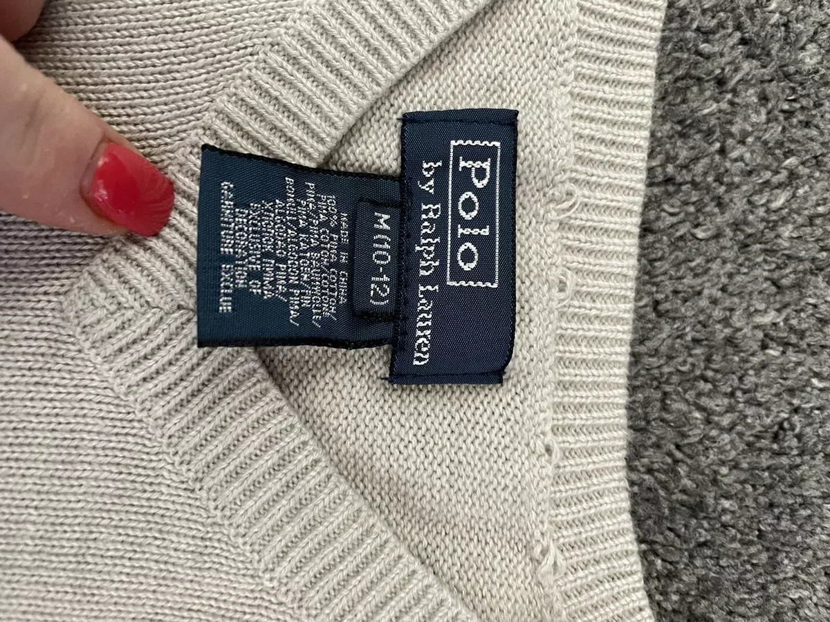 BOYS RALPH LAUREN V NECK JUMPER AGE 10-12 YEARS eBay